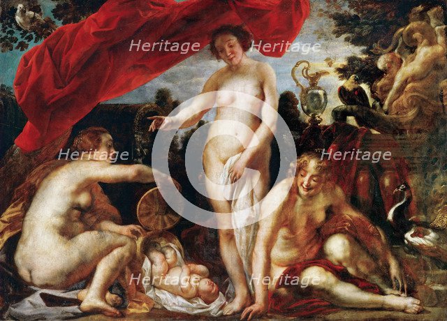 The Daughters of Cecrops Finding the Child Erichthonius.