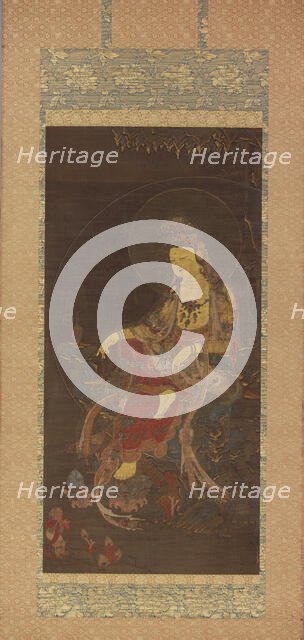 Water-Moon Avalokiteshvara (Suwol Gwaneum bosal), mid-14th century. Creator: Unknown.