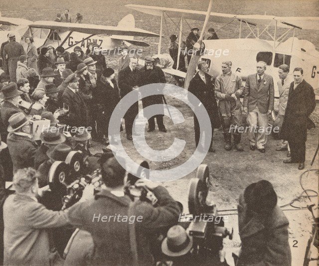 'Members of the Expedition at Heston Airport, February, 17, 1933, just before leaving for India', c1 Artist: Unknown.