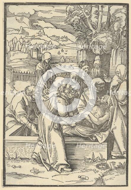 The Entombment, from Speculum passionis domini nostri Ihesu Christi, 1507. Creator: Hans Schäufelein the Elder.