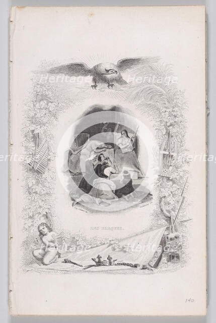 The Fates, from The Songs of Béranger, 1829. Creators: W. J. J. Déshauvents, Melchior Péronard.