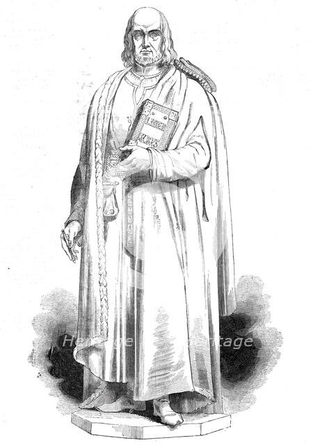 Statue of John Carpenter, at the City of London School, 1844. Creator: Unknown.