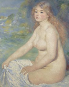 Blonde Bather, 1881. Creator: Pierre-Auguste Renoir.