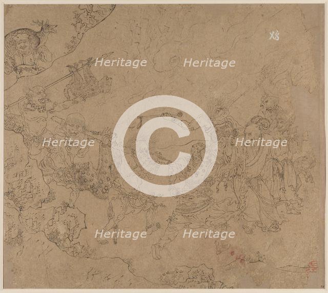 Album of Daoist and Buddhist Themes: Search the Mountain: Leaf 45, 1200s. Creator: Unknown.