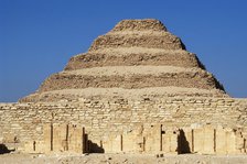 The Pyramid of Djoser (Zoser) or step pyramid, Saqqara necropolis, Egypt, Old Kingdom (2015). Creator: Unknown.