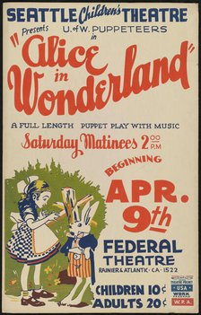 Alice in Wonderland, Seattle, 1938. Creator: Unknown.