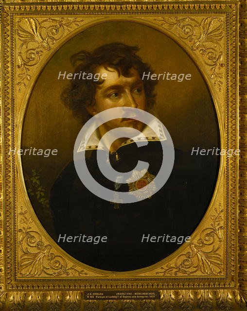 Portrait of Ludwig I of Bavaria (1786-1868), 1821-1822. Creator: Stieler, Joseph Karl (1781-1858).