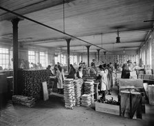 Making ammunition cases, Waring and Gillow factory, Lancaster, Lancashire, January 1917. Artist: H Bedford Lemere.