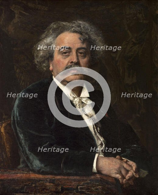 Portrait of Carrier-Belleuse, 1877. Creator: Fernand Cormon.