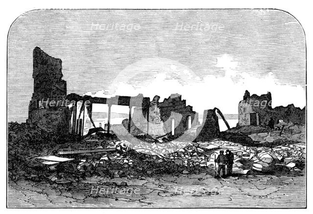 Ruins of Chicago after the Fire: Crosby Opera House, 1871. Creator: Unknown.