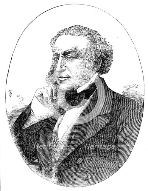 Mr. Richard Davey, M.P. for Cornwall (West), from a photograph by Mayall, 1858. Creator: Unknown.