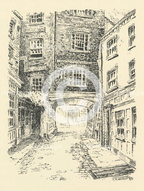 'Old Bell Inn, Holborn', 18th century, (1925). Creator: CH Walker.