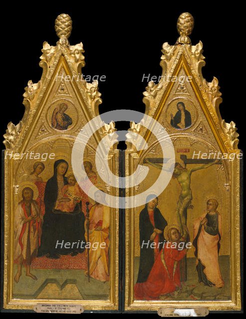Diptych, 1400-1410. Creator: Workshop of Paolo di Giovanni Fei.