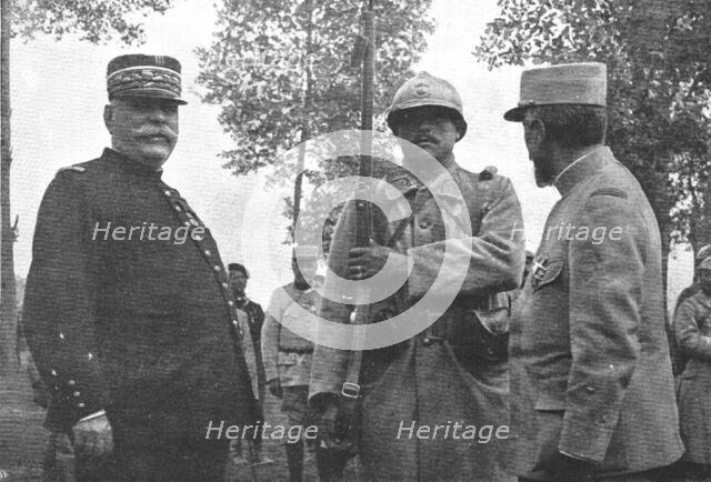 'Les heros de la Somme; un "heros du fortin de Beausejour" Mathieu Jouy', 1916 Creator: Unknown.