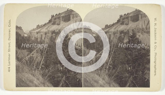 Basaltic Cañon, Foot of Tower Creek, 1879/92. Creator: William H. Jackson.