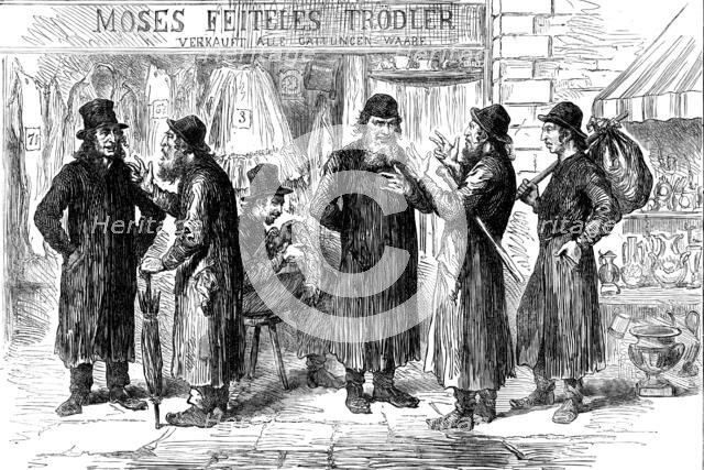 Polish Jews in the Ghetto at Vienna, 1873. Creator: Unknown.