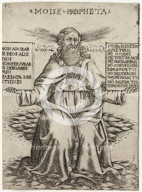 The Prophet Moses, c. 1470. Creator: Baccio Baldini.