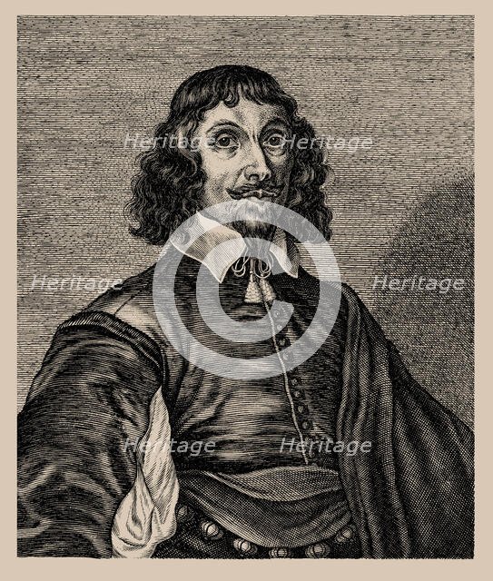 Portrait of the composer Heinrich Scheidemann (c. 1596-1663), 1652. Creator: Fleischberger, Johann Friedrich (1631-1665).