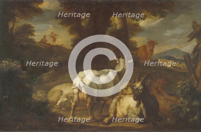 Landscape with Mercury and Battus. Artist: Mulier, Pieter, the Younger (1637-1701)