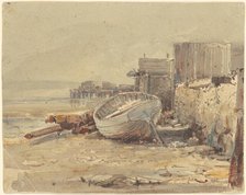Beached Vessel, c. 1880. Creator: George Loring Brown.