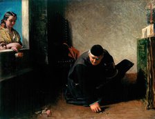 Gathering The Offerings, c1855. Creator: John Phillip.