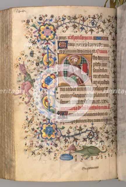 Hours of Charles the Noble, King of Navarre (1361-1425): fol. 266v, St. James, c. 1405. Creator: Master of the Brussels Initials and Associates (French).