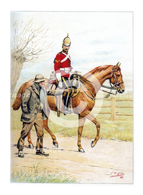 '1st (Royal) Dragoons', c1890.Artist: Geoffrey Douglas Giles