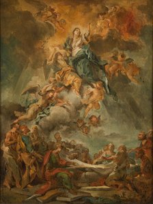 The Assumption of the Virgin, early-mid 18th century. Creator: Carlo Innocenzo Carlone.