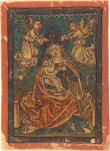Madonna and Child Seated on a Grassy Bank with Angels, 1480/1490. Creator: Unknown.