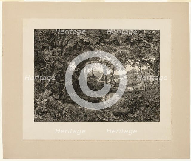 The Large Italian Landscape, 1841. Creator: Johann Wilhelm Schirmer.