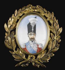 Portrait of Naser al-Din Shah Qajar (1831-1896), ca 1855. Artist: Abu'l Hasan Khan Ghaffari (1814-1866)