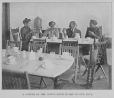 A corner of the dining room in the League Hall., 1908. Creator: Unknown.
