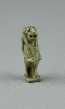 Amulet of the Goddess Tawaret (Toeris), Egypt, Third Intermediate Period, Dynasty 21-25 (1070-656... Creator: Unknown.