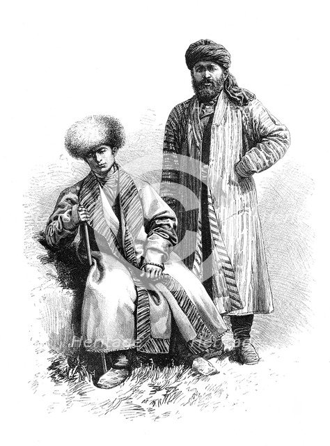 Tajiks of Bukhara, Uzbekistan, 1895. Artist: Unknown