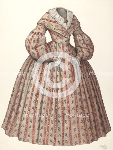 Dress, 1935/1942. Creator: Julie C Brush.