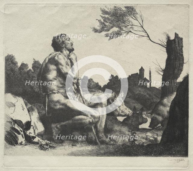 The Prodigal Son, 1882. Creator: William Strang (British, 1859-1921).