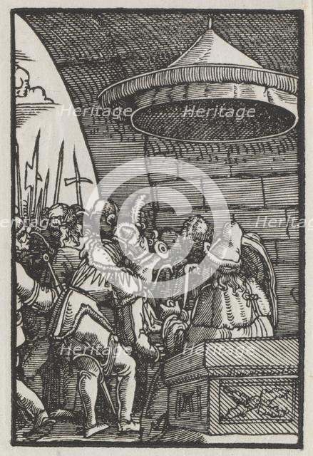 The Fall and Redemption of Man: Pilate Washing his Hands, c. 1515. Creator: Albrecht Altdorfer (German, c. 1480-1538).