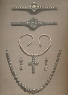 'Necklace, Earrings, Bracelets Wedding gifts presented to Alexandra of Denmark', 1863. Artist: Robert Dudley.