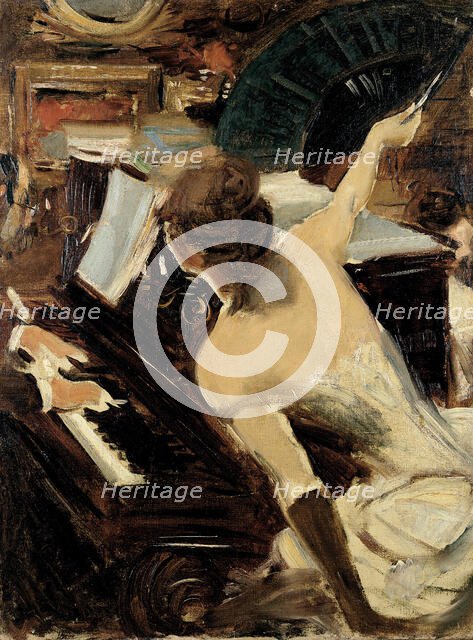 La cantante mondana, c1884. Creator: Boldini, Giovanni (1842-1931).