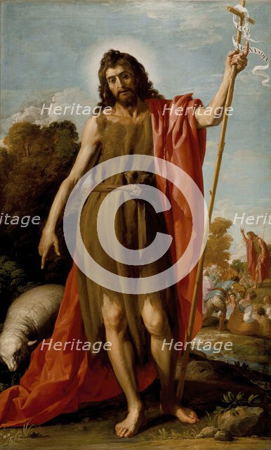 Saint John the Baptist in the Wilderness, c1635. Creator: Jusepe Leonardo.