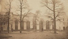 The Exposition Universelle of 1855. Main entrance of the Palais des Beaux-Arts, 1855. Creator: Disdéri, André Adolphe-Eugène (1819-1889).