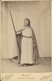Wilhelm Grüning (1858-1942) as Parsifal, Bayreuth Festival, c1897. Creator: Photo studio W. Höffert.