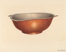 Copper Bowl, c. 1938. Creator: Rex F Bush.
