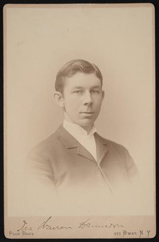 Portrait of Ira Warren Dennison, Between 1891 and 1893. Creator: Pach Bros.