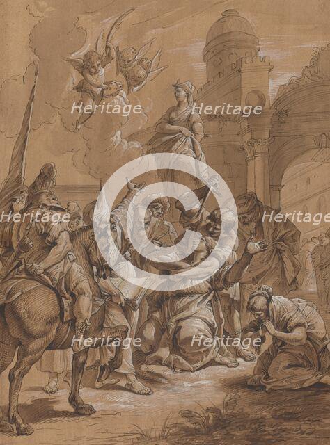 Martyrdom of a Female Saint, 18th century. Creator: Francesco Fontebasso.