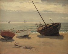 Boats on the beach. Skagen, 1855-1913.
 Creator: Wilhelm Xylander.