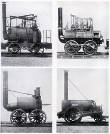 Early locomotives, 19th century, (c1920). Artist: Unknown