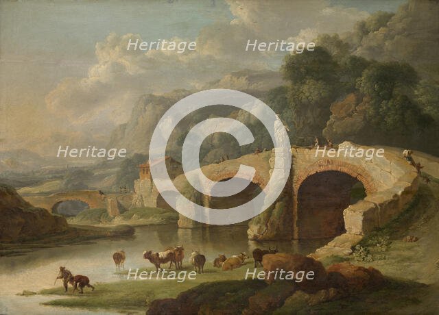 Italian Landscape, mid-18th century. Creator: Christian Wilhelm Ernst Dietrich.