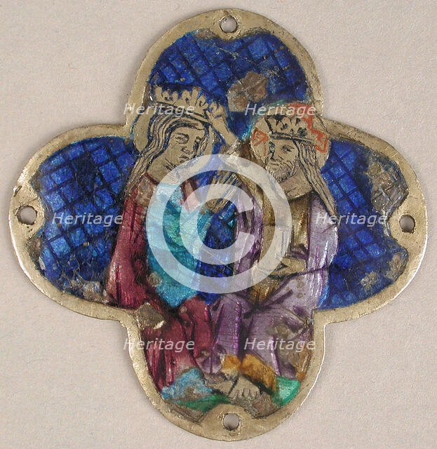 Plaque with the Heavenly Coronation of the Virgin, Catalan, 14th century. Creator: Unknown.