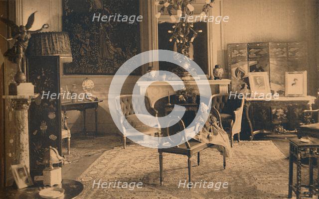 Louis XVI Room at the Cuban Embassy in Brussels, Belgium, 1927.  Creator: Unknown.